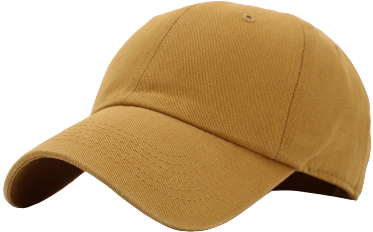 Timber Low Profile Baseball Caps Front Side View